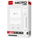 LTP-J8514-MICROUSB - LT-Plus Chargeur secteur USB Fast-Charge + câble micro-USB compact 2A