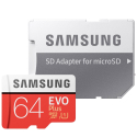 TF64SAMEVOPLUS - Carte mémoire 64 Go microSDXC USH-1 Samsung Evo-PLUS