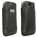 AVENYN_NOIRLONG - Housse Luxe Krusell Avenyn Pouch en cuir synthétique noir iPhone 5