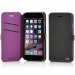 BOOKES1005DGV - Etui Folio Fonex série Elegance Stand pour iPhone 6s gris foncé et violet