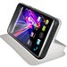 BOOKSTANDWAXBLANC - Etui Stand à rabat latéral pour Wiko Wax Coloris Blanc
