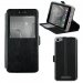 BOOKVIEW-LENNY3MAX - Etui pour Wiko Lenny 3-Max avec rabat latéral fonction stand patte magnétique