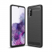 CARBOBRUSH-A71 - Coque Galaxy-A71 antichoc coloris noir aspect carbone
