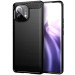CARBOBRUSH-MI12 - Coque Xiaomi 12 / 12X Lite antichoc coloris noir aspect carbone