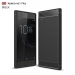 CARBOBRUSH-XA1PLUS - Coque Xperia-XA1-PLUS flexible antichoc coloris noir aspect carbone