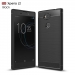 CARBOBRUSH-XPERIAL2 - Coque Xperia-L2 flexible antichoc coloris noir aspect carbone