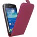 CARBOFUSHIAG3500 - Etui Carbone fushia à rabat vertical Galaxy Core Plus G3500