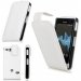 CHICBLANCXPERIAGO - Etui à rabat vertical pour Sony Xperia GO fermeture magnétique coloris blanc