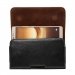 COMFORTCUIR-5XL - Etui horizontal Trekker M1 et smartphones épais cuir noir 168 x 90 x 15mm