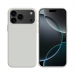 COV-IP17PMAXBLANC - Coque en silicone iPhone 17 Pro Max souple flexible et enveloppante coloris blanc