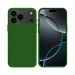 COV-IP17PMAXVERT - Coque en silicone iPhone 17 Pro Max souple flexible et enveloppante coloris vert foncé