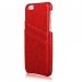COVCUIRCARTEGALS5ROUGE - Coque rouge avec logements cartes pour Samsung Galaxy S5