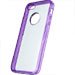 COVGLASSIP5VIOLET - Coque plexiglass et contour bumper rouge iPhone 5