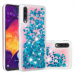 COVLIQUID-A50BLEU - Coque Galaxy A50 avec liquide strass et paillettes bleues