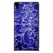 CPRN1ASCENDP6ARABESQUEBLEU - Coque rigide pour Huawei Ascend P6 avec impression Motifs arabesque bleu