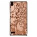 CPRN1ASCENDP6ARABESQUEBRONZE - Coque rigide pour Huawei Ascend P6 avec impression Motifs arabesque bronze
