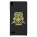 CPRN1ASCENDP6CHOUETTE - Coque rigide pour Huawei Ascend P6 avec impression Motifs chouette psychédélique