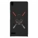 CPRN1ASCENDP6DARKVA - Coque rigide pour Huawei Ascend P6 avec impression Motifs Dark et sabres lasers