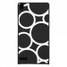CPRN1ASCENDP6RONDSBLANCS - Coque rigide pour Huawei Ascend P6 avec impression Motifs ronds blancs