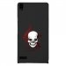CPRN1ASCENDP6SKULLTRIBAL - Coque rigide pour Huawei Ascend P6 avec impression Motifs tête de mort sur fond tribal