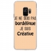 CRYSGALAXYS9BORDELIQUEBEIGE - Coque rigide transparente pour Samsung Galaxy S9 avec impression Motifs Je ne suis pas bordélique b