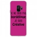 CRYSGALAXYS9BORDELIQUEFUSHIA - Coque rigide transparente pour Samsung Galaxy S9 avec impression Motifs Je ne suis pas bordélique f