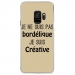 CRYSGALAXYS9BORDELIQUETAUPE - Coque rigide transparente pour Samsung Galaxy S9 avec Motifs taupe Je ne suis pas bordélique