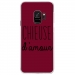 CRYSGALAXYS9CHIEUSEBORDEAU - Coque rigide transparente pour Samsung Galaxy S9 avec impression Motifs Chieuse d'Amour bordeau