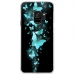 CRYSGALAXYS9PAPILLONSBLEUS - Coque rigide transparente pour Samsung Galaxy S9 avec impression Motifs papillons bleus