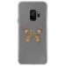 CRYSGALAXYS9PAPILLONSEUL - Coque rigide transparente pour Samsung Galaxy S9 avec impression Motifs papillon psychédélique