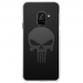 CRYSGALAXYS9SKULLCARBONE - Coque rigide transparente pour Samsung Galaxy S9 avec impression Motifs tête de mort sur fond carbo