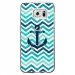 CRYSGALS7EDGEANCRE - Coque rigide transparente pour Samsung Galaxy S7-Edge avec impression Motifs ancre