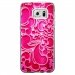 CRYSGALS7EDGEARABESQUEFUSHIA - Coque rigide transparente pour Samsung Galaxy S7-Edge avec impression Motifs arabesque fushia