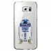 CRYSGALS7EDGEROBOT - Coque rigide transparente pour Samsung Galaxy S7-Edge avec impression Motifs robot