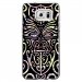 CRYSGALS7EDGETIKI - Coque rigide transparente pour Samsung Galaxy S7-Edge avec impression Motifs tiki
