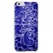 CRYSIP6PLUSARABESQUEBLEU - Coque rigide pour Apple iPhone 6 Plus avec impression Motifs arabesque bleu