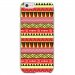 CRYSIP6PLUSAZTEQUEJAUROU - Coque rigide pour Apple iPhone 6 Plus avec impression Motifs aztèque jaune et rouge