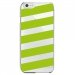 CRYSIP6PLUSBANDESVERTES - Coque rigide pour Apple iPhone 6 Plus avec impression Motifs bandes vertes