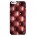 CRYSIP6PLUSCAPITON - Coque rigide pour Apple iPhone 6 Plus avec impression Motifs effet capitonné bordeau