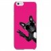 CRYSIP6PLUSCHIENVFUSHIA - Coque rigide pour Apple iPhone 6 Plus avec impression Motifs chien à lunettes sur fond fushia