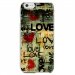 CRYSIP6PLUSLOVEVINTAGE - Coque rigide pour Apple iPhone 6 Plus avec impression Motifs Love Vintage