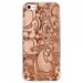 CRYSIPHONE5CARABESQUEBRONZE - Coque rigide transparente pour Apple iPhone 5C avec impression Motifs arabesque bronze