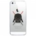 CRYSIPHONE5CDARKVA - Coque rigide transparente pour Apple iPhone 5C avec impression Motifs Dark et sabres lasers