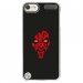 CRYSTOUCH5DARKROUGE - Coque rigide transparente pour Apple iPod Touch 5 avec impression Motifs Dark rouge