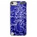 CRYSTOUCH6ARABESQUEBLEU - Coque rigide transparente pour Apple iPod Touch 6G avec impression Motifs arabesque bleu