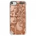 CRYSTOUCH6ARABESQUEBRONZE - Coque rigide transparente pour Apple iPod Touch 6G avec impression Motifs arabesque bronze