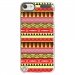 CRYSTOUCH6AZTEQUEJAUROU - Coque rigide transparente pour Apple iPod Touch 6G avec impression Motifs aztèque jaune et rouge
