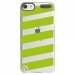 CRYSTOUCH6BANDESVERTES - Coque rigide transparente pour Apple iPod Touch 6G avec impression Motifs bandes vertes