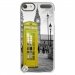 CRYSTOUCH6CABINEUKJAUNE - Coque rigide transparente pour Apple iPod Touch 6G avec impression Motifs cabine téléphonique UK j
