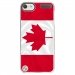 CRYSTOUCH6DRAPCANADA - Coque rigide transparente pour Apple iPod Touch 6G avec impression Motifs drapeau du Canada